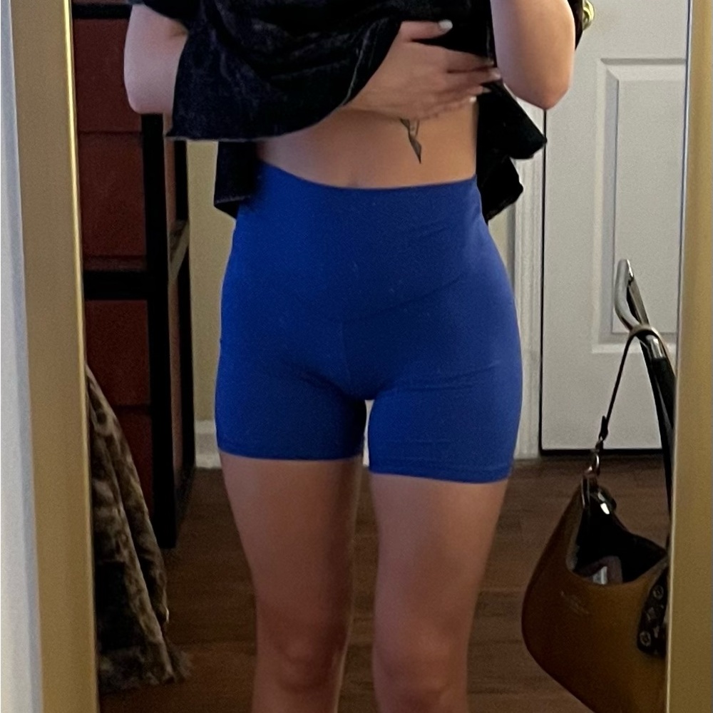 Aerie Vibrant Blue Bike Shorts